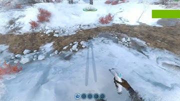 Subnautica: Below Zero - 18105 Disappearing snowfox when deconstructing the hoverpad.