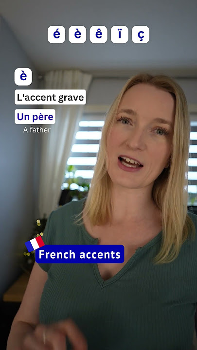 Do you Know the 5 French Accents? é è ê ï ç