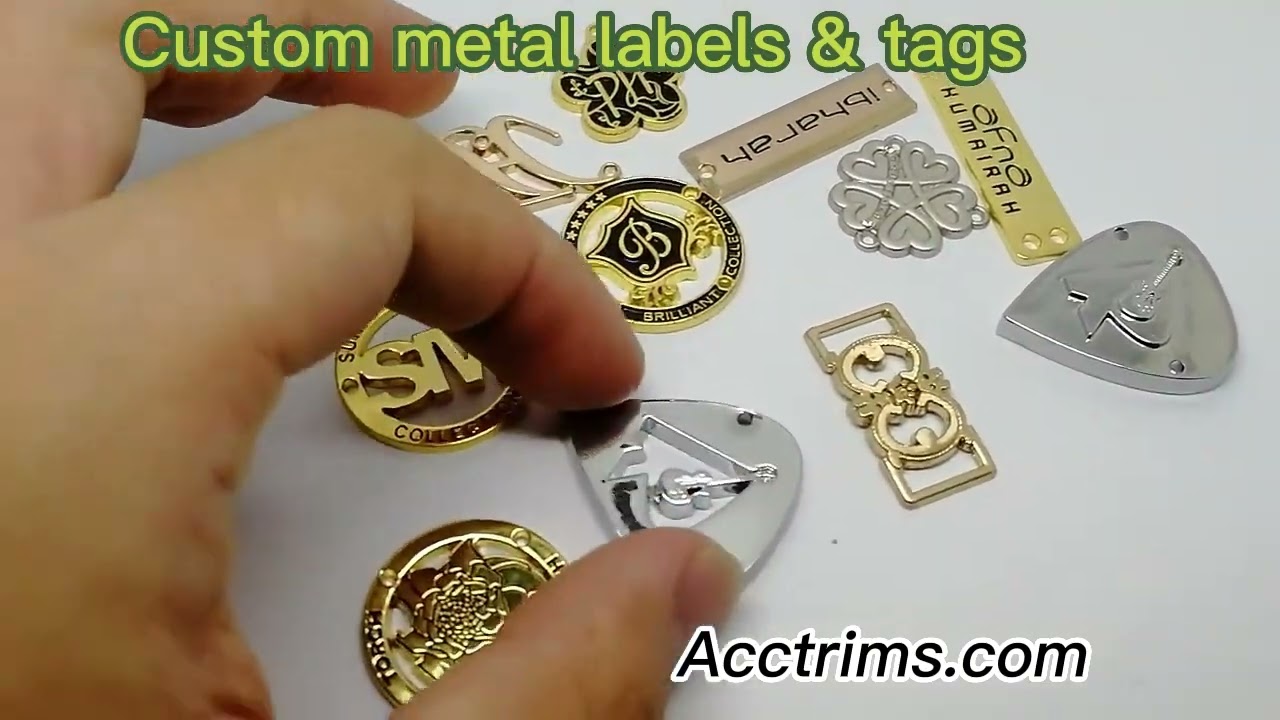 custom metal labels & tags-engraving/embossing brand logo
