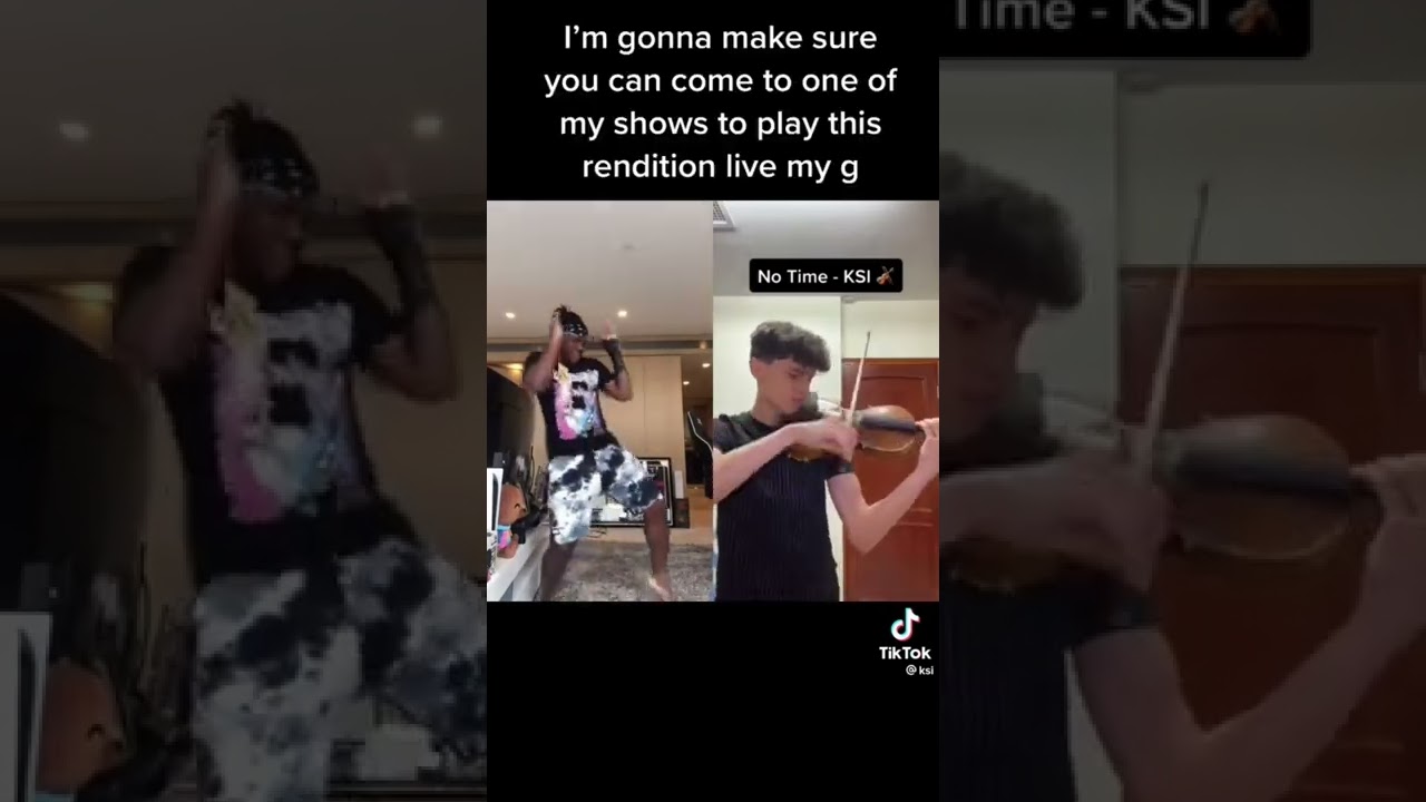 KSI Reaction To No Time On Violin 🎻 