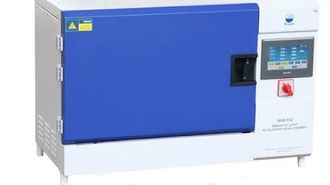 Operational video of BGD 852 - Bench UV Light Accelerated Aging Test Chamber