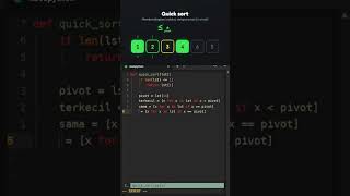 Algoritma Sorting Tercepat Sejagat (ASMR Satisfying) Quick Sort  #coding