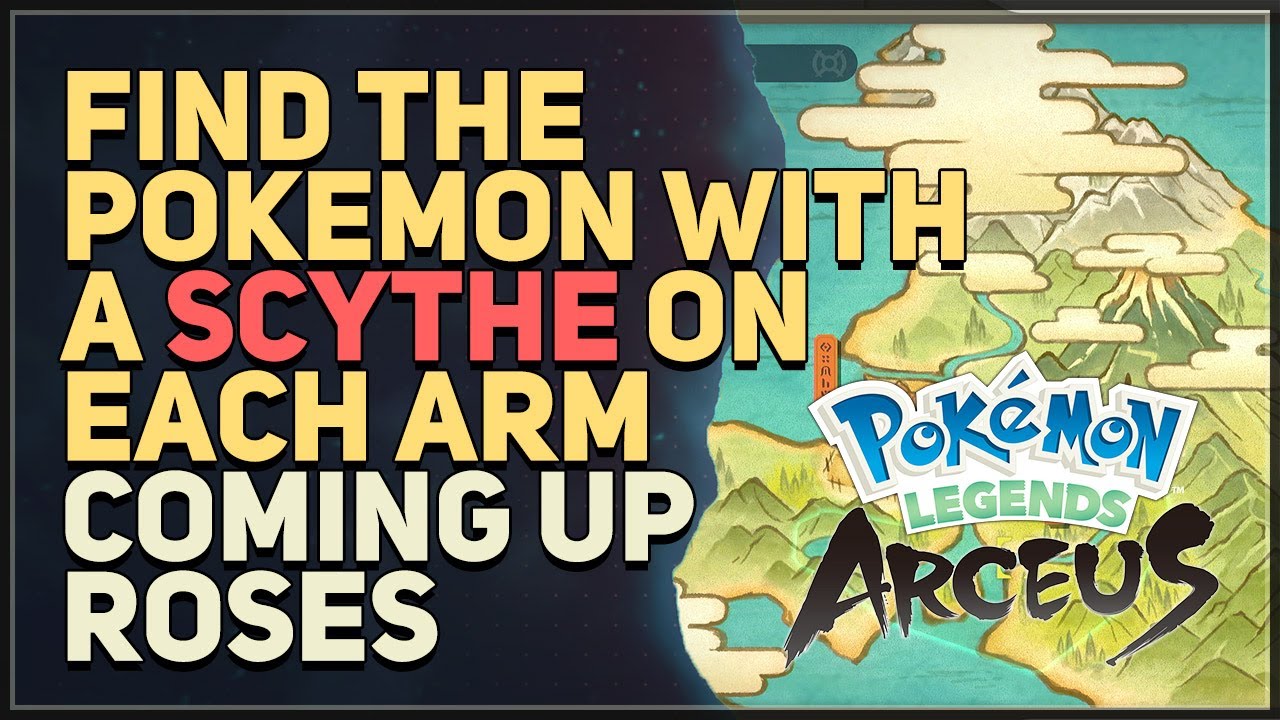 Find the Pokemon with a scythe on each arm Pokemon Legends Arceus - YouTube