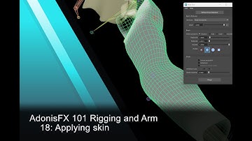 AdonisFX Tutorials 101 - Rigging an Arm - 18: Applying skin (version 1.4)