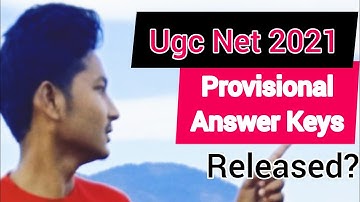 Ugc Net Exam 2021 Provisional Answer Keys / Nta Net 2021 Provisional Answer Keys Released?