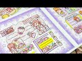 stickers journaling 💜💛cute kawaii sticker🌈 Immersive ASMR bullet journal | Ep.45