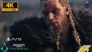 ASSASSIN’S CREED VALHALLA PS5 Walkthrough Gameplay (PART 4)  4K 60FPS HDR   (No Commentary)