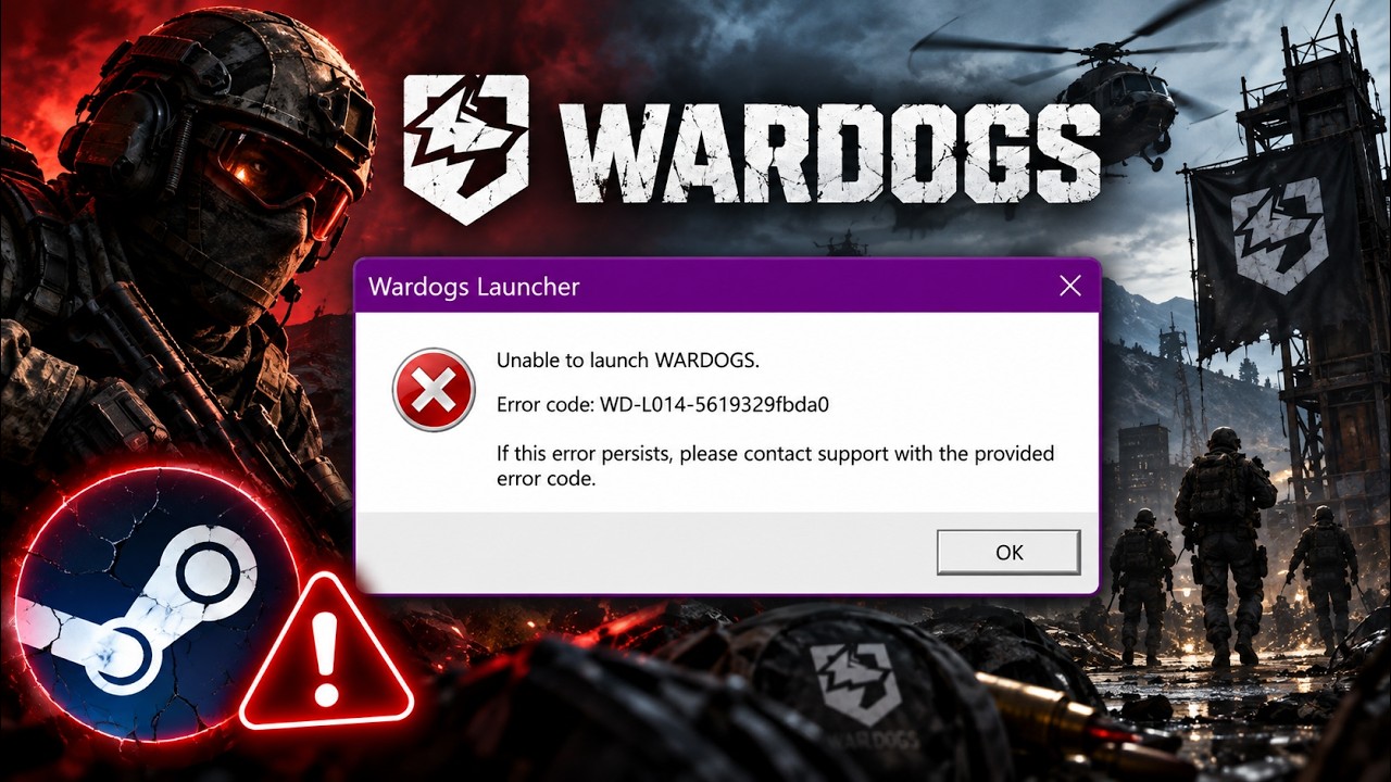 Wardogs Launcher Crash Error WD-L014