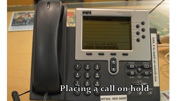 Module 3 - Placing a Call on Hold