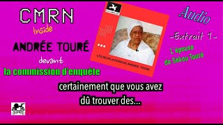 Play video: CMRN Inside I Andrée Touré I "Je ne me suis jamais préoccupée de ça." I Guinée I Extrait 1