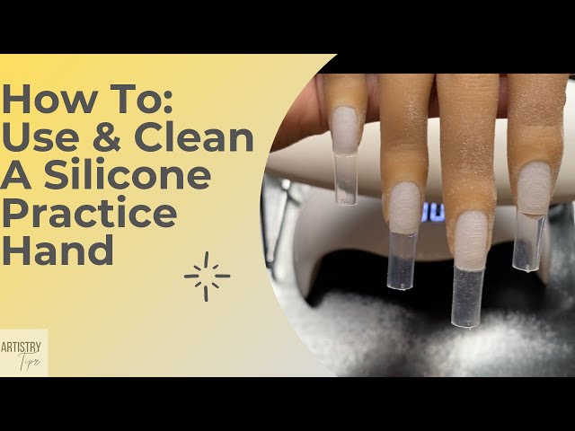 HOW TO MAKE SILICONE HAND~MY FIRST NAILS PRACTICE HAND 