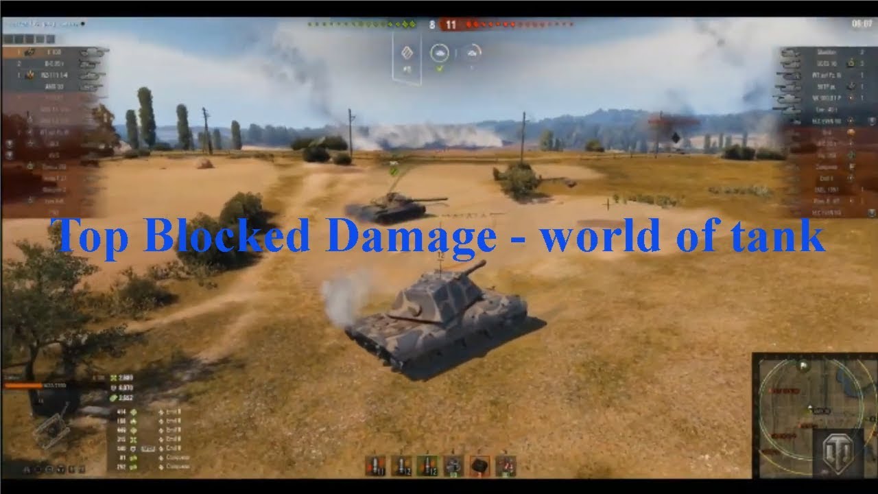 Top Blocked Damage world of tank YouTube