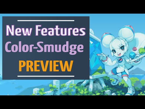 New features in color-smudge brush engine. Ratio & Airbrush