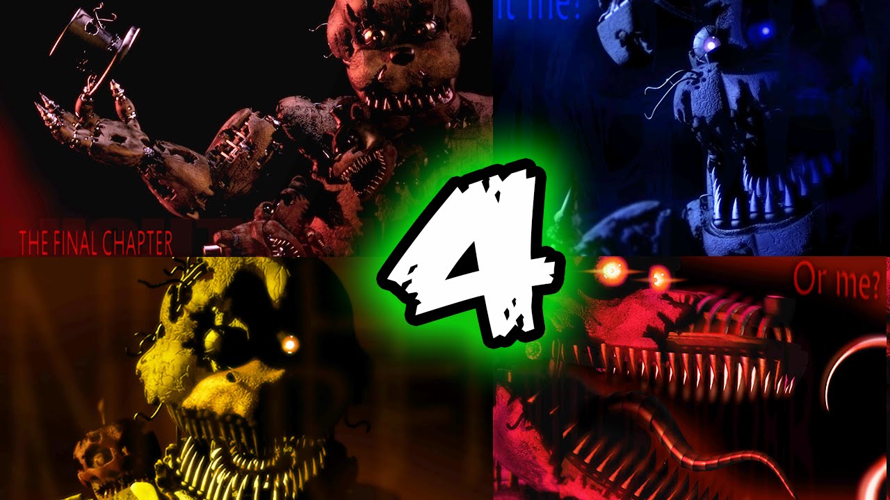 Are the FNaF 4 nightmare animatronic's real or are they just