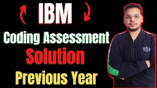 IBM Coding Assessment | IBM Code Knack 2023 | IBM Previous Year Coding Question Solved