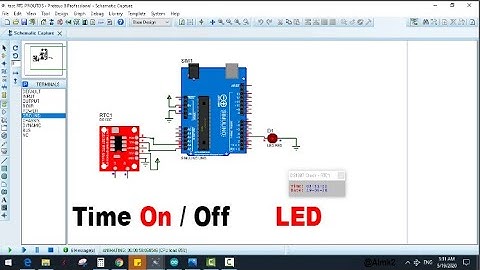 Interface of RTC(Real Time Clock)DS3232/3231 with arduino in proteus