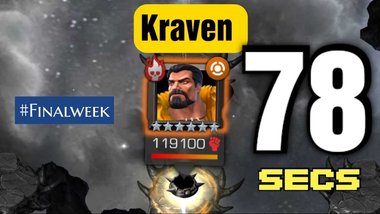 Kraven 78 Secs Solo | Much Needed one for Final Week | EOP-BARGAINING
