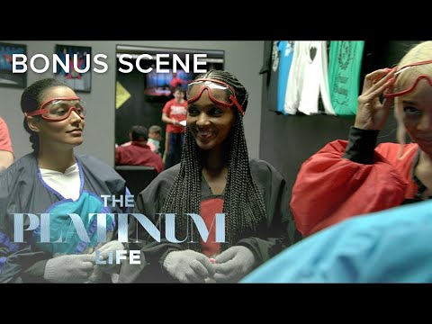 Crystal Finds a Way Out of Indoor Skydiving on "The Platinum Life" | E!