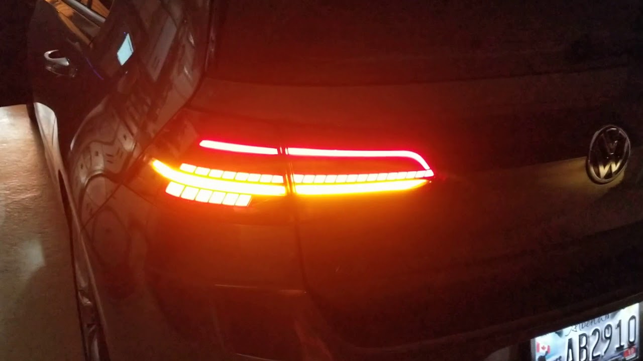 Mk7.5 Golf R European Tail Lights with Dynamic Turn Signals YouTube