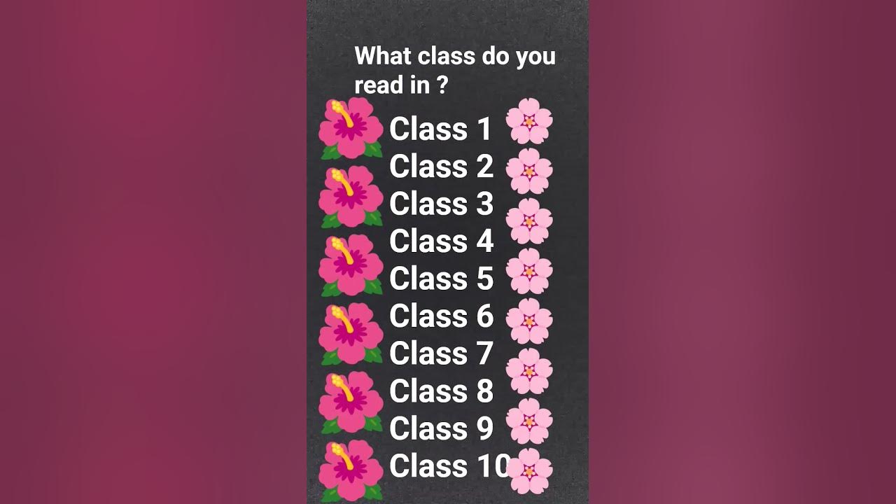 What Class Do You Read In
