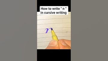 How to write small N in cursive writing| How to use cut marker #shots #calligraphymasters #writing