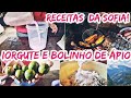 SOFIA FAZENDO IORGUTE E BOLINHO DE ÁPIO!👩‍🍳