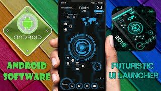 Этот лаунчер шокирует вас! Лаунчер из фантастических фильмов! Futuristic UI Launcher  - Hitech Theme screenshot 4