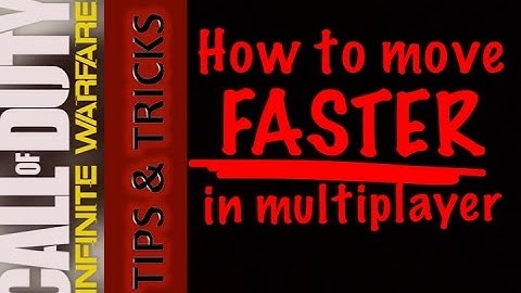How to Move FASTER in Infinite Warfare (Simple Trick)