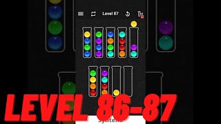 Ball Sort Color Water Puzzle - Levels 86 & 87