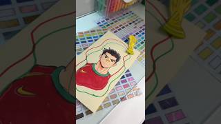 DRAWING CRISTIANO RONALDO ANIME STYLE #CristianoRonaldo #Portugal#WorldCup#Football #Drawing #Art