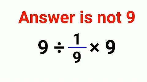 9÷1/9×9 The answer is not 9. Many got it wrong!  Ukraine Math Test #math #percentages #ukraine
