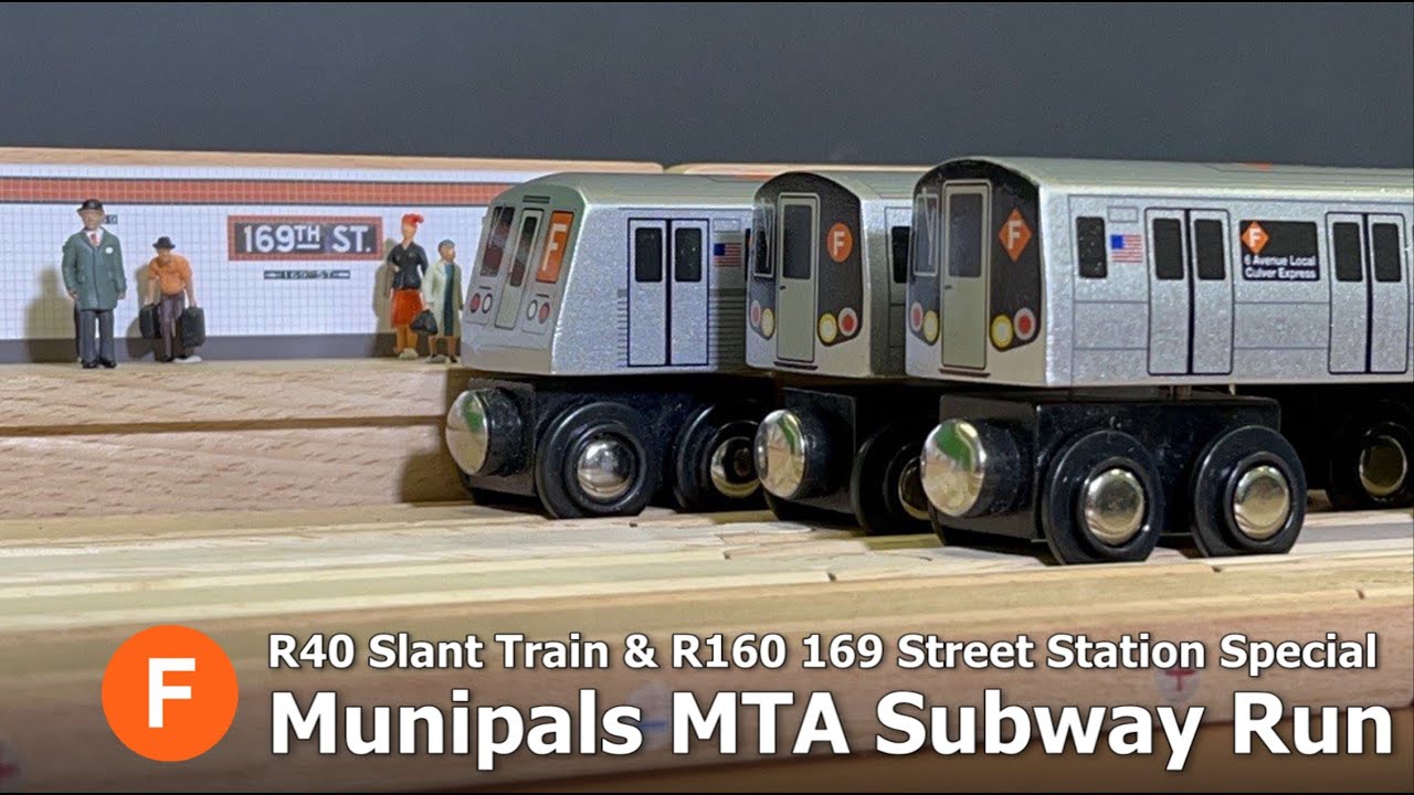 Munipals MTA R40 Slant Train R160 169th Street Station Munipals MTA R40 Slant Train R160 169th Street Station