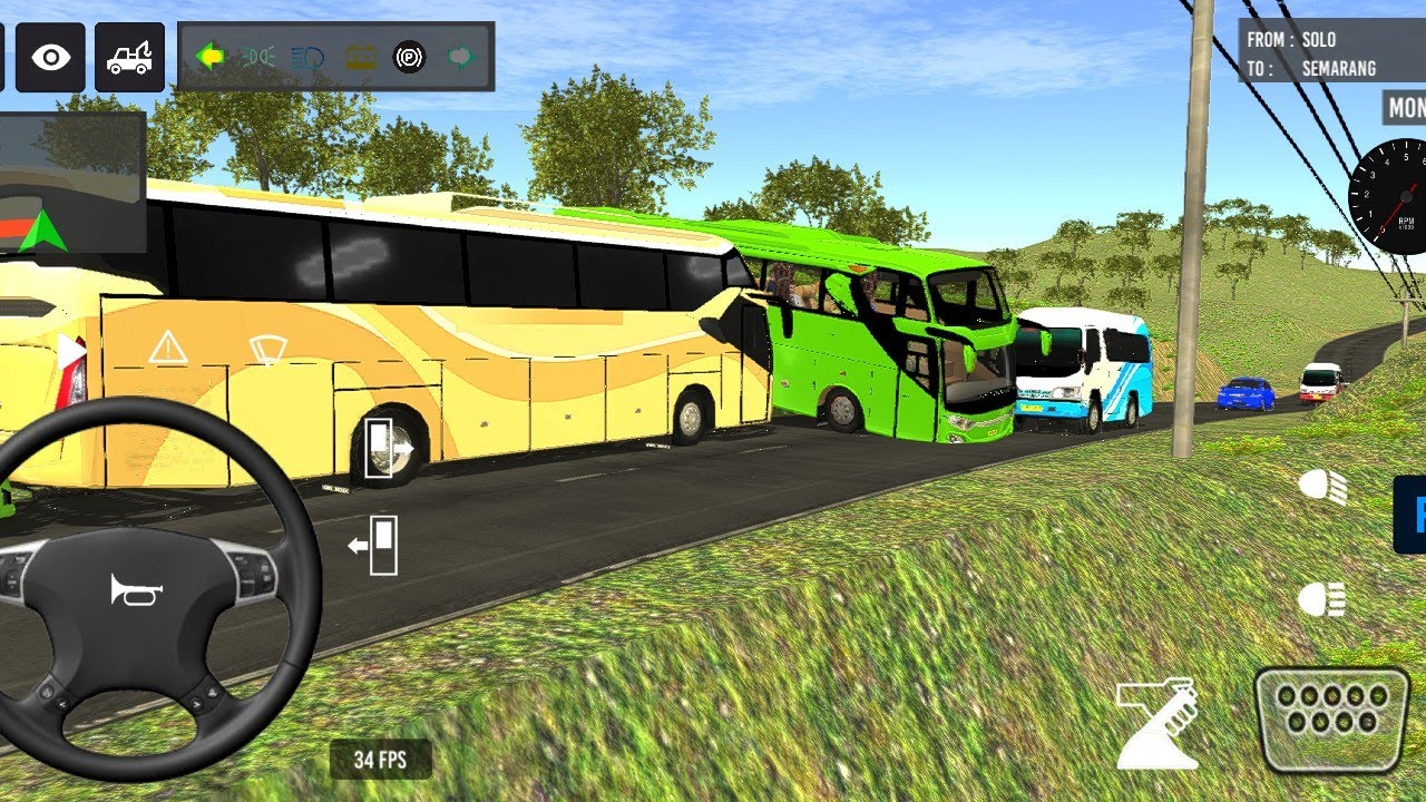 Indonesia Coach bus driving | Euro bus simulator 2025 Android gameplay 