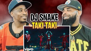 AMERICAN REACTS TO-DJ Snake - Taki Taki ft. Selena Gomez, Ozuna, Cardi B (Official Music Video)