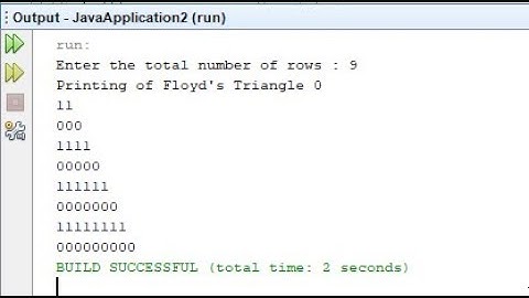Java to print the Floyd