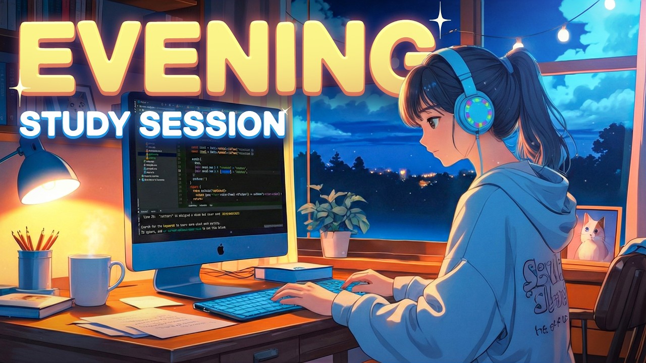 Evening Study Session | 1 Hour Lofi Music for Focus | Calm Study Beats ...