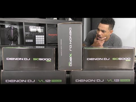 Denon DJ PRIME Setup Unboxing Video (SC5000/X1800/VL12)