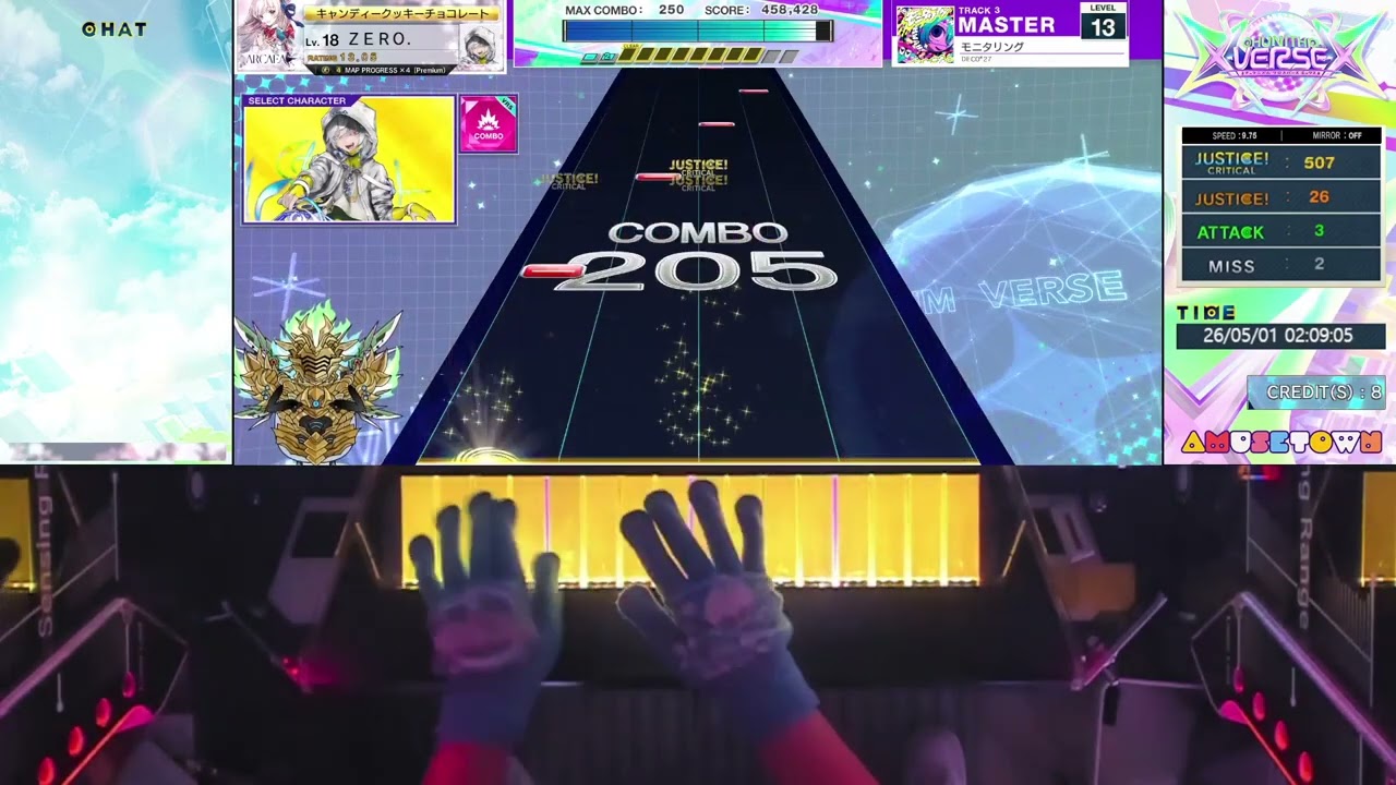 モニタリング [MASTER 13] S+ 99.65 【CHUNITHM X-VERSE-X】 - YouTube