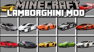 Minecraft LAMBORGHINI MOD / DRIVE FAST CARS AND BECOME RICH IN MINECRAFT!! Minecraft screenshot 1