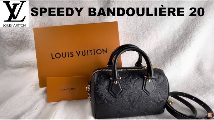 Louis Vuitton Monogram Speedy Bandouliere 20 Black – Madison Avenue Couture