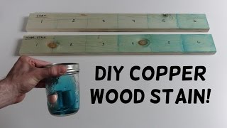 How to Make Copper Wood Stain!