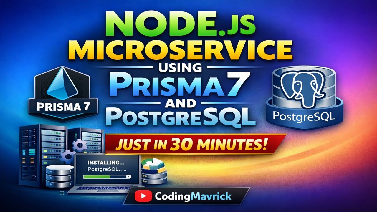 🔴 Node.js Microservice using Prisma7 & PostgreSQL   — Explained with Real Project Live 2025 | (E-72)