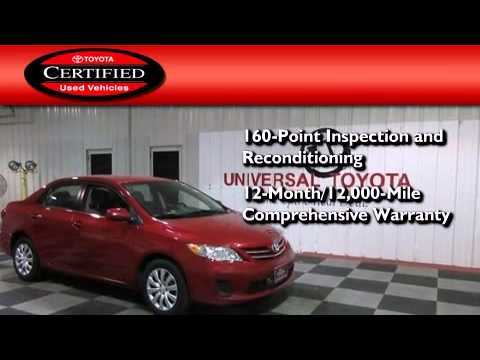 Used 2013 Toyota Corolla New Braunfels TX Universal Toyota - YouTube