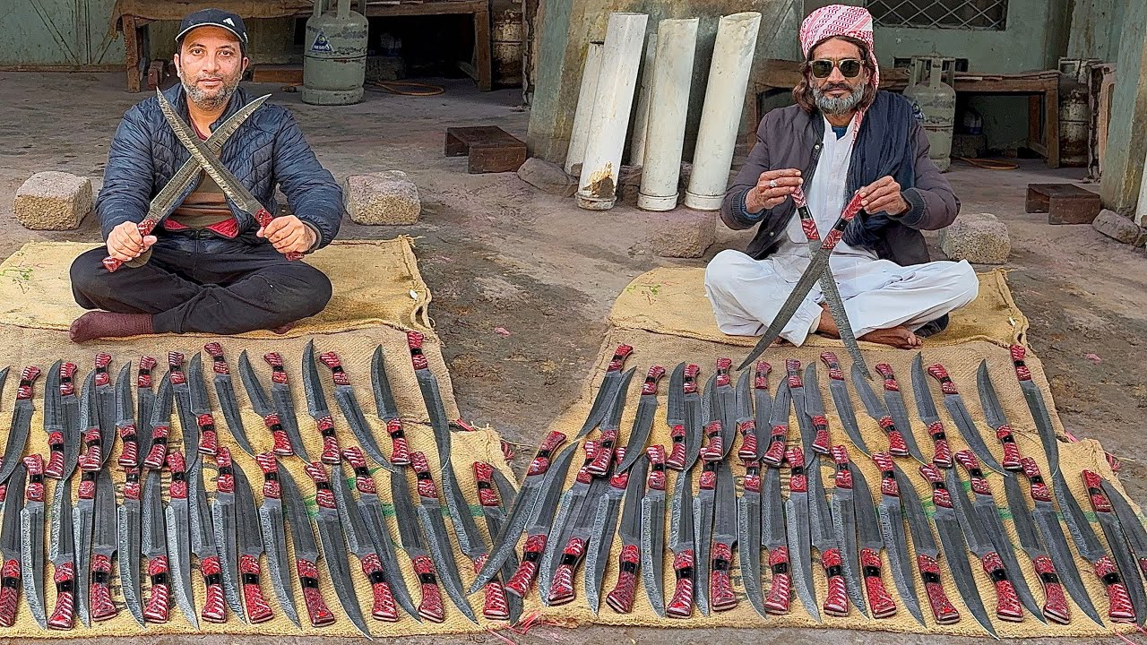 Incredible Process of Making Damascus Sword | All Asian Production 