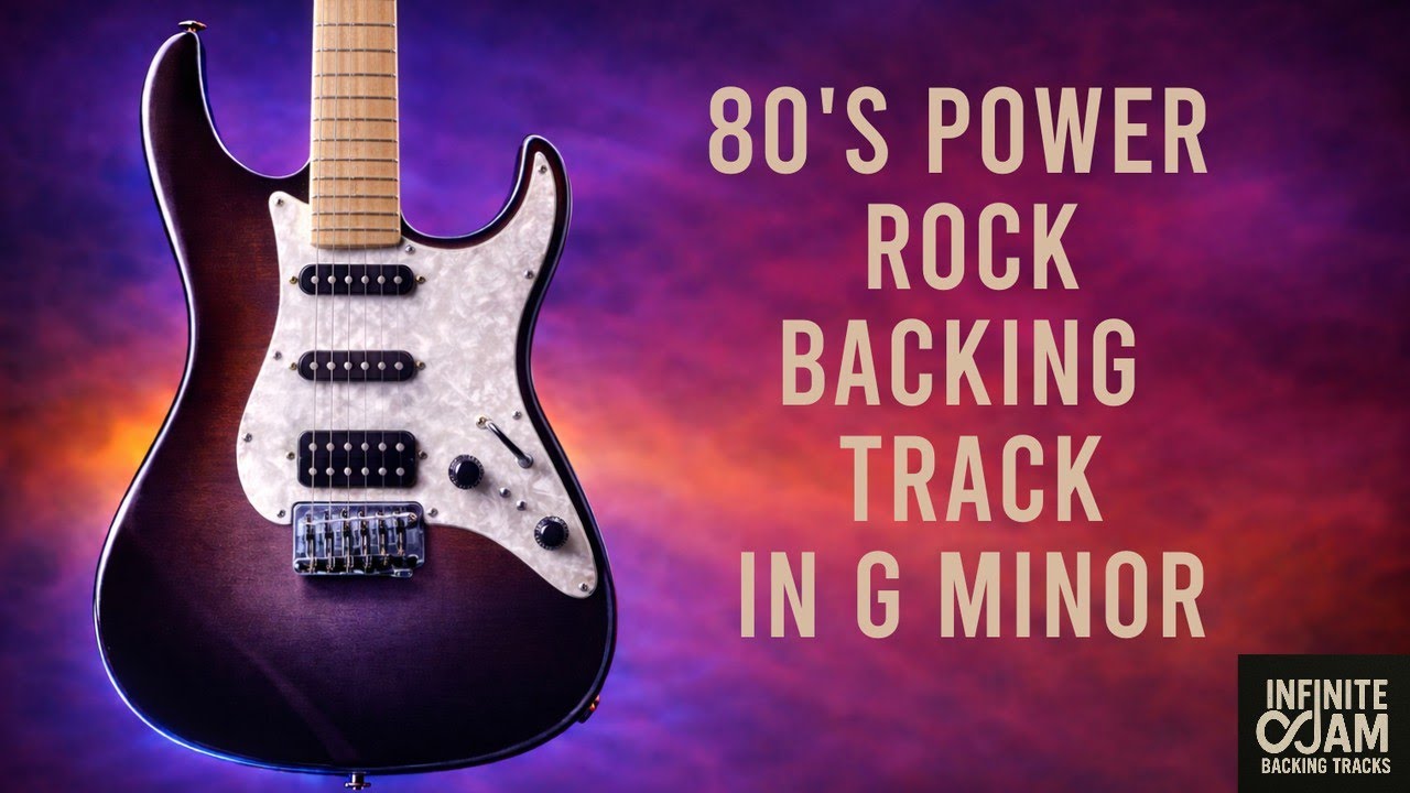 80's Arena Rock Backing Track in G Minor - Guitar Jam 120BPM