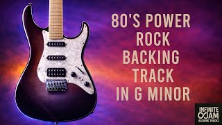 80's Arena Rock Backing Track in G Minor - Guitar Jam 120BPM