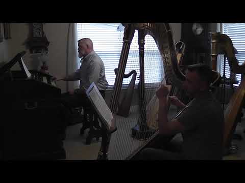 HANDEL's Largo, with harp & harmonium