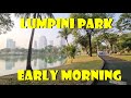 BANGKOK Lumpini Park Relaxing Walk Early Morning 07:30