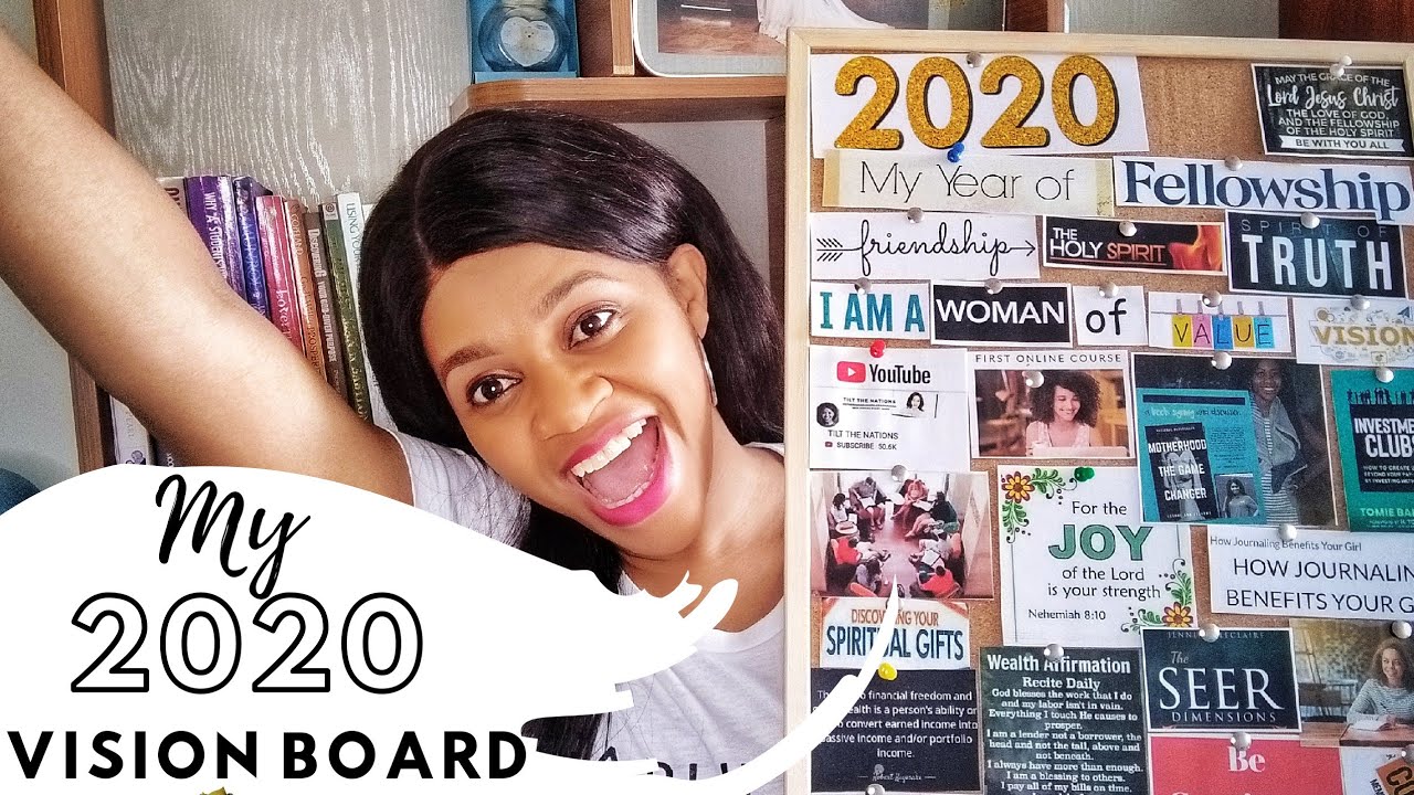 My God centred vision board for 2020/ How to manifest your dreams and ...