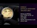 Zelta premium monēta &quot;Zilonis&quot; | Gold coin Elephant African Wildlife